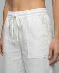 Salome Linen Trousers with Drawstring Waist and Pockets