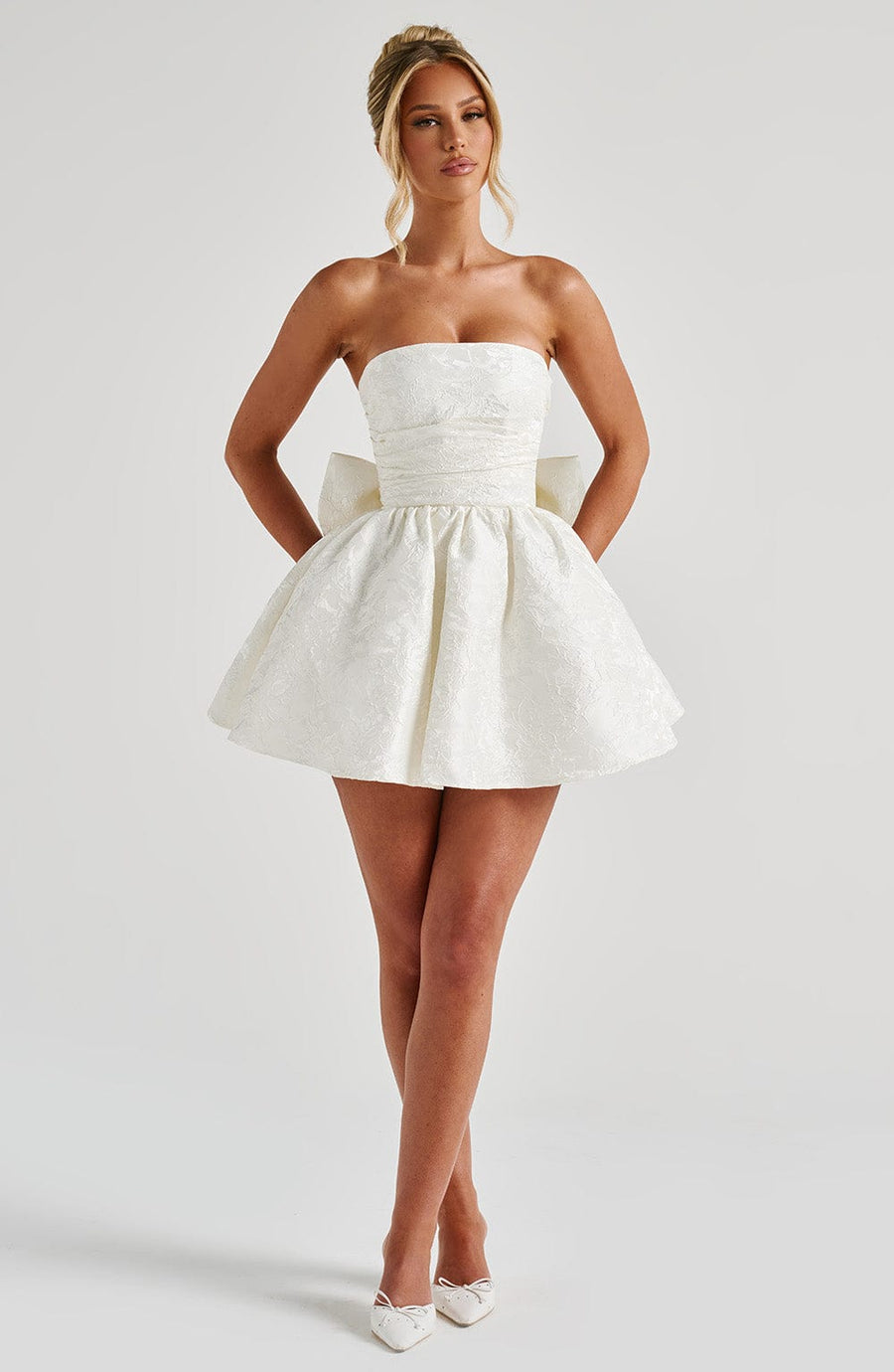 Jorja Mini Dress – Ivory