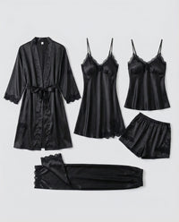 Salome Silk Set in Black