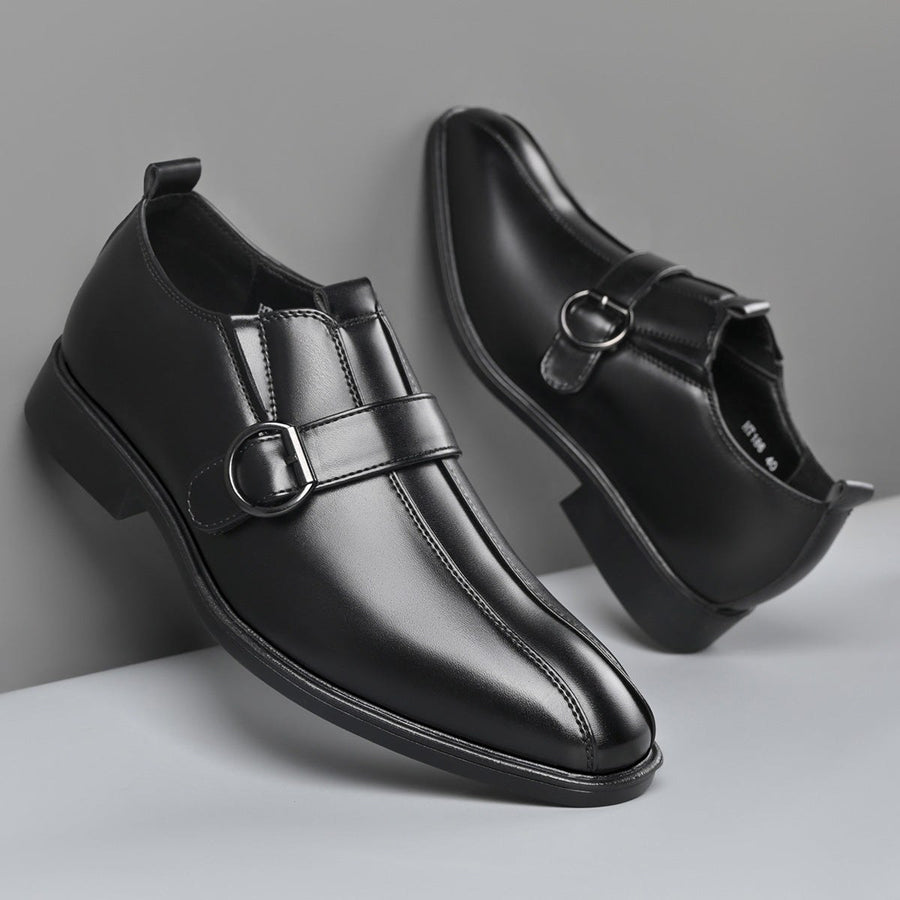 Salvatore Monk Strap Slip On in Charcoal