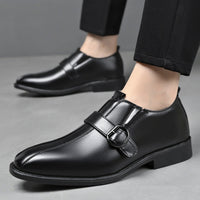 Salvatore Monk Strap Slip On in Charcoal