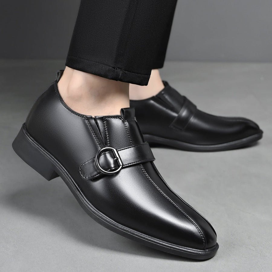 Salvatore Monk Strap Slip On in Charcoal