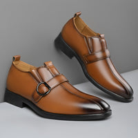 Salvatore Monk Strap Slip On in Sienna Brown