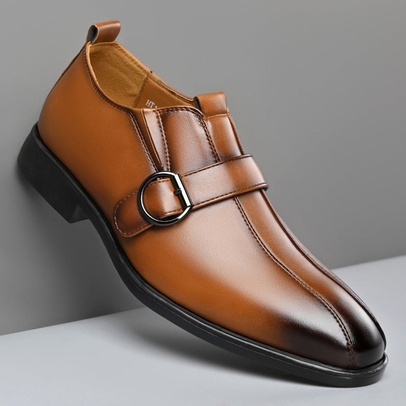 Salvatore Monk Strap Slip On in Sienna Brown