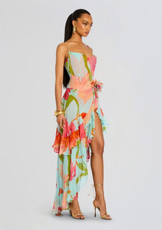 Kiana | Chiffon Shift Maxi Dress