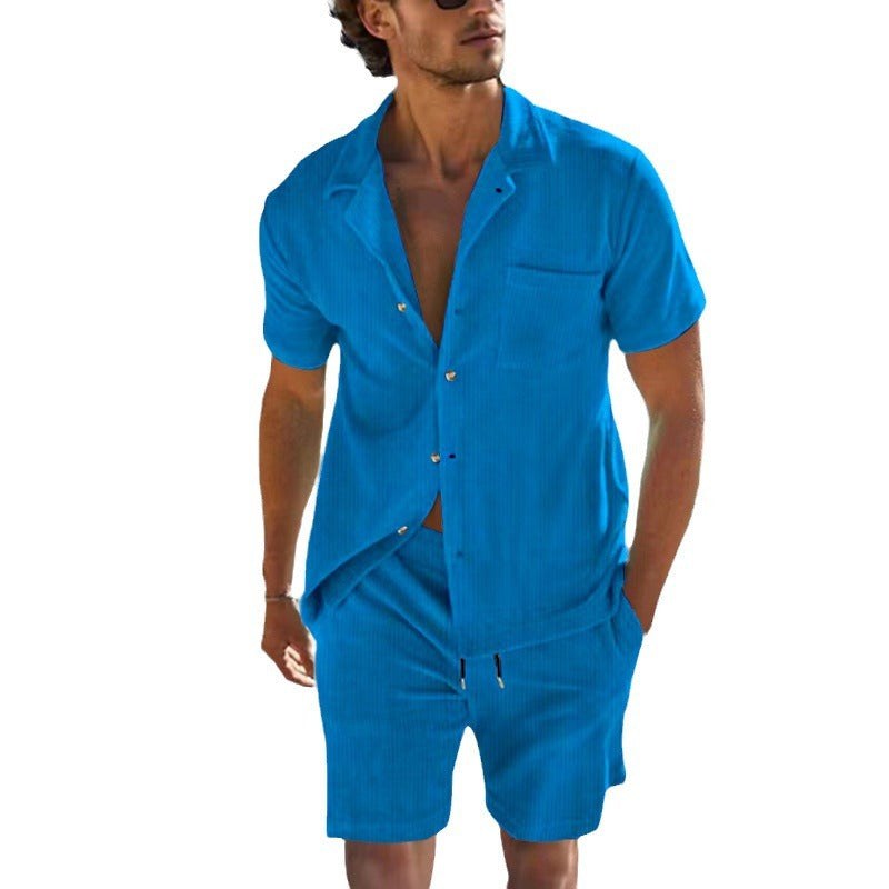 Sander Casual Linen Shirt with Drawstring Waist