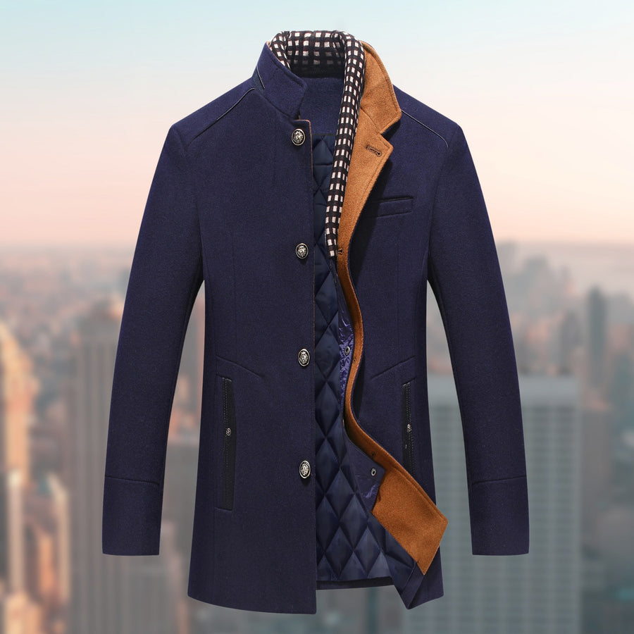 Sander Coat in Navy