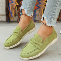 Sandra Suede Loafer in Sage