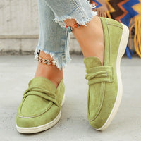 Sandra Suede Loafer in Sage
