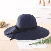 Sandra Sun Hat in Navy Blue