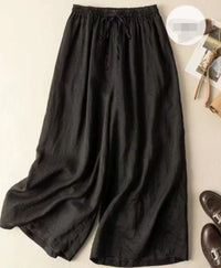 Sandra™ Relaxed Wide-Leg Pants in Black