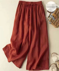 Sandra™ Relaxed Wide-Leg Pants in Red