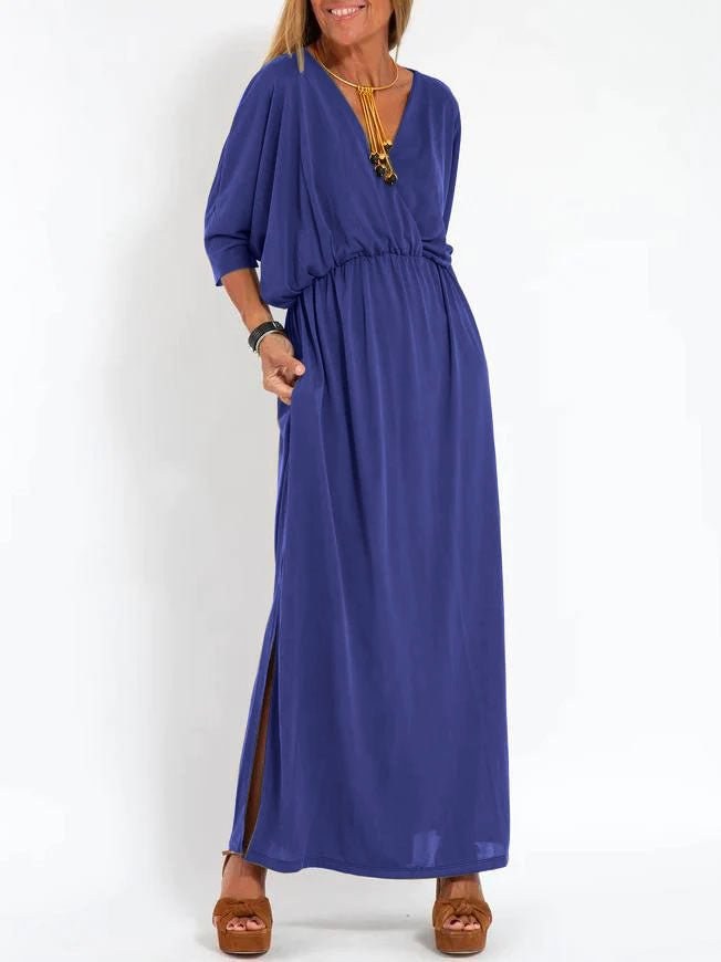 Sandrine™ Lightweight and Flowing Summer Dress in Blue