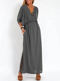 Sandrine™ Lightweight and Flowing Summer Dress in Grey