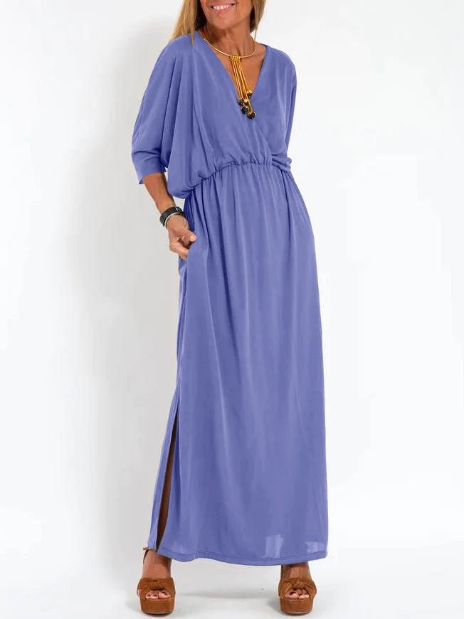 Sandrine™ Lightweight and Flowing Summer Dress in Purple