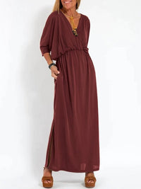 Sandrine™ Lightweight and Flowing Summer Dress in Red