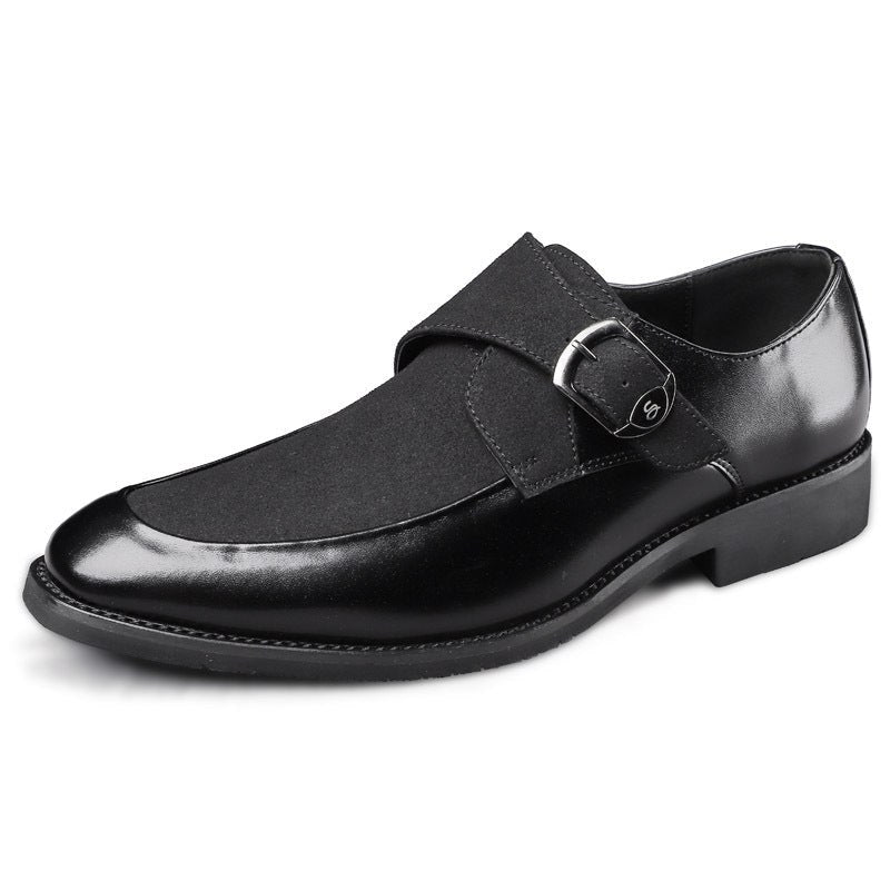 Santorini Suede Monk Strap Loafer in Charcoal