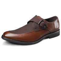 Santorini Suede Monk Strap Loafer in Sienna Brown