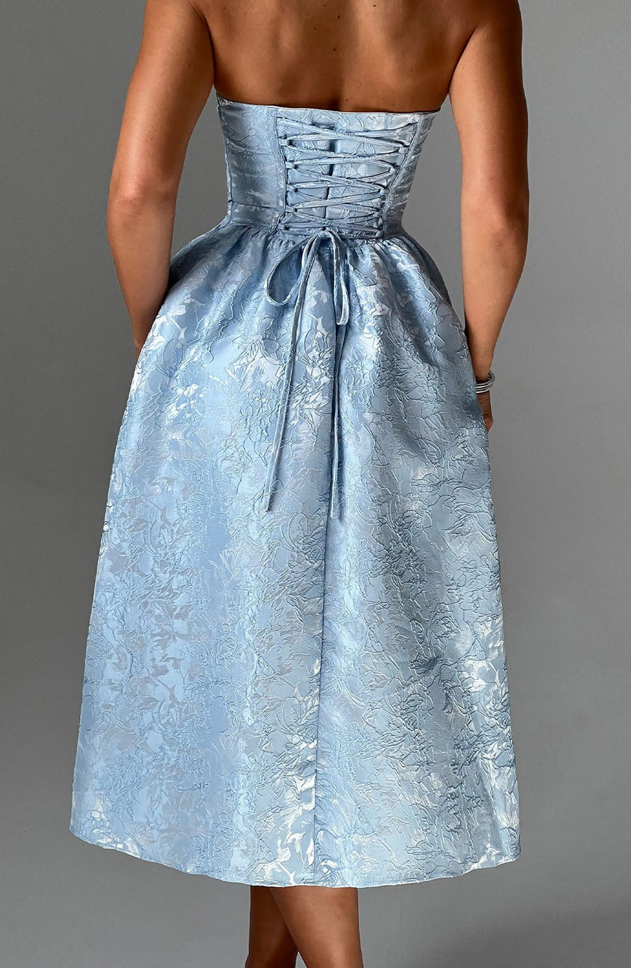 Maren Midi Dress – Blue