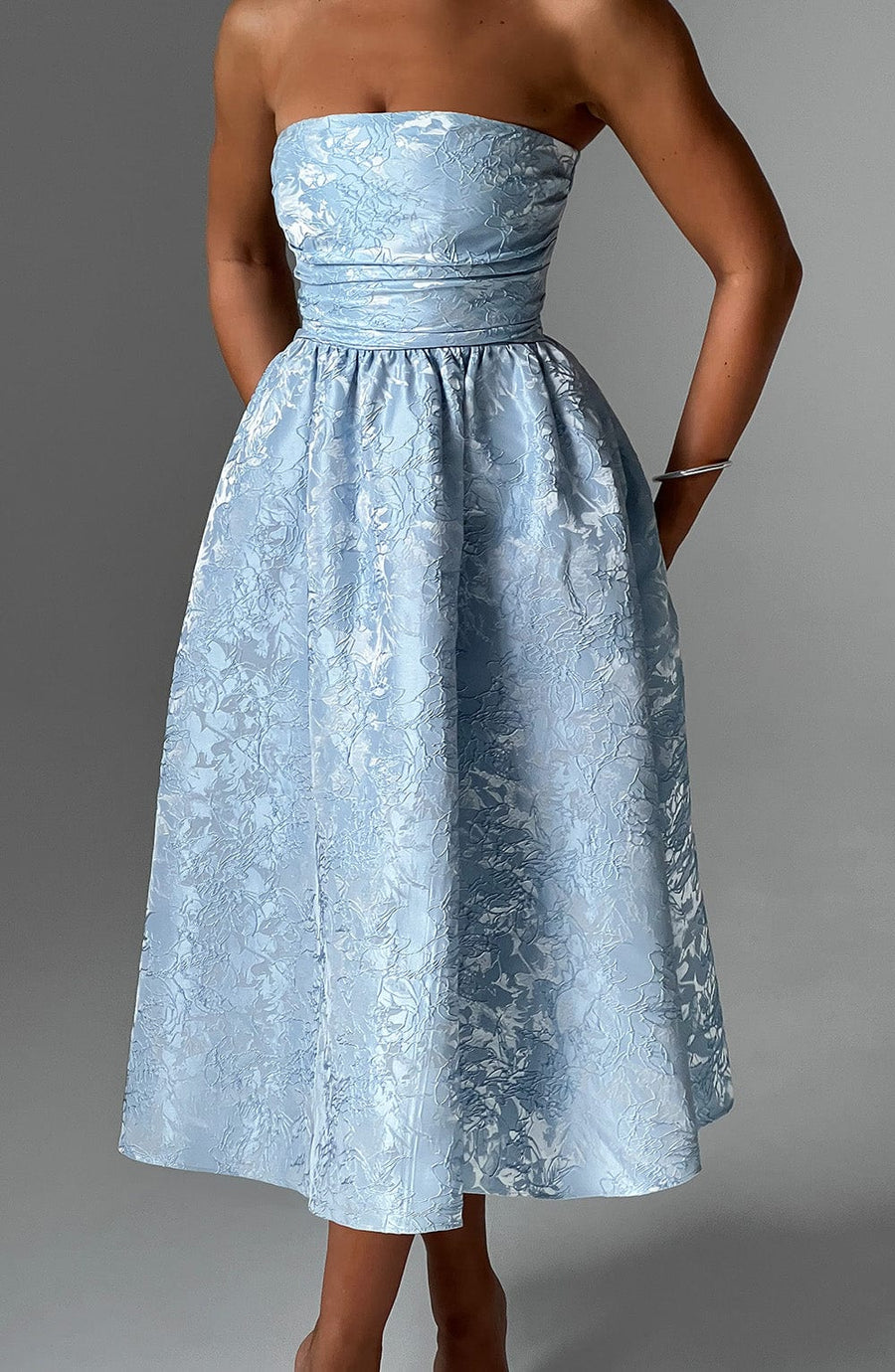 Maren Midi Dress – Blue