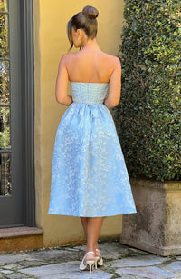 Maren Midi Dress – Blue