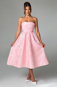 Maren Midi Dress – Blush