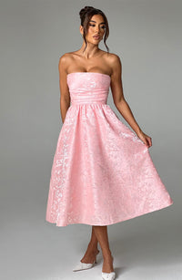 Maren Midi Dress – Blush