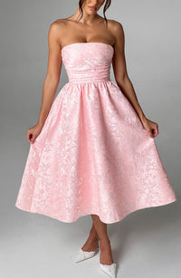 Maren Midi Dress – Blush