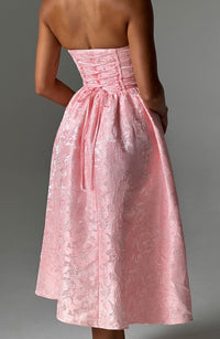 Maren Midi Dress – Blush