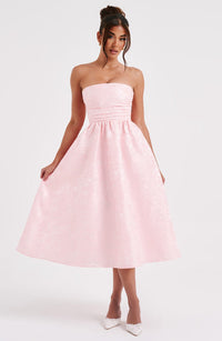 Maren Midi Dress – Blush