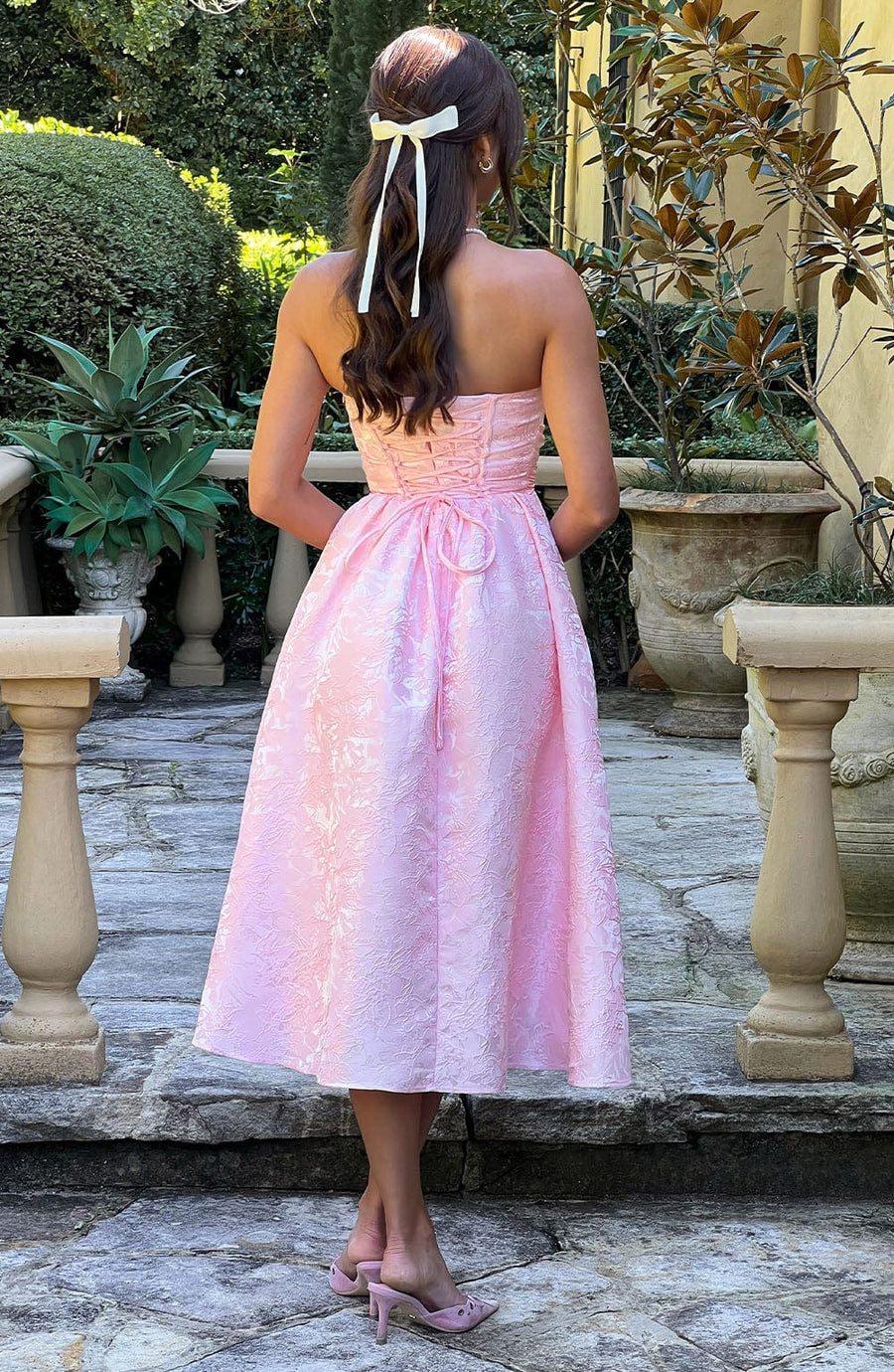 Maren Midi Dress – Blush