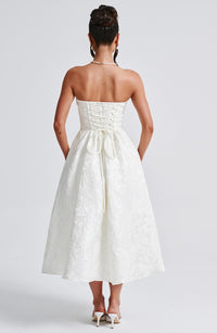 Maren Midi Dress – Ivory