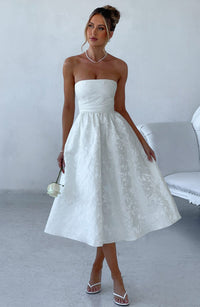 Maren Midi Dress – Ivory