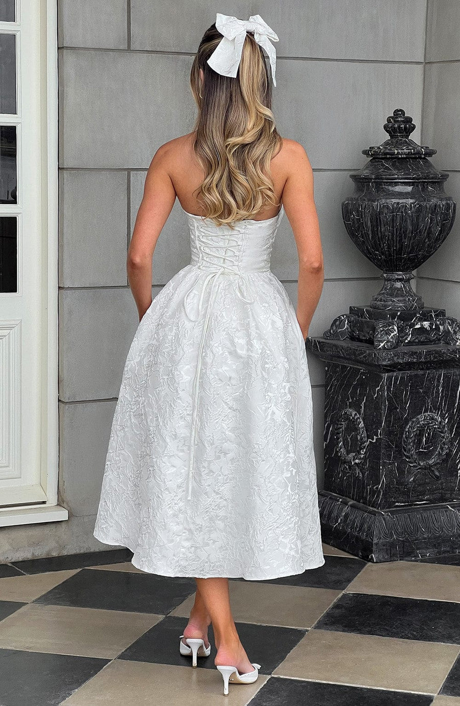 Maren Midi Dress – Ivory