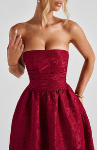 Maren Midi Dress – Red