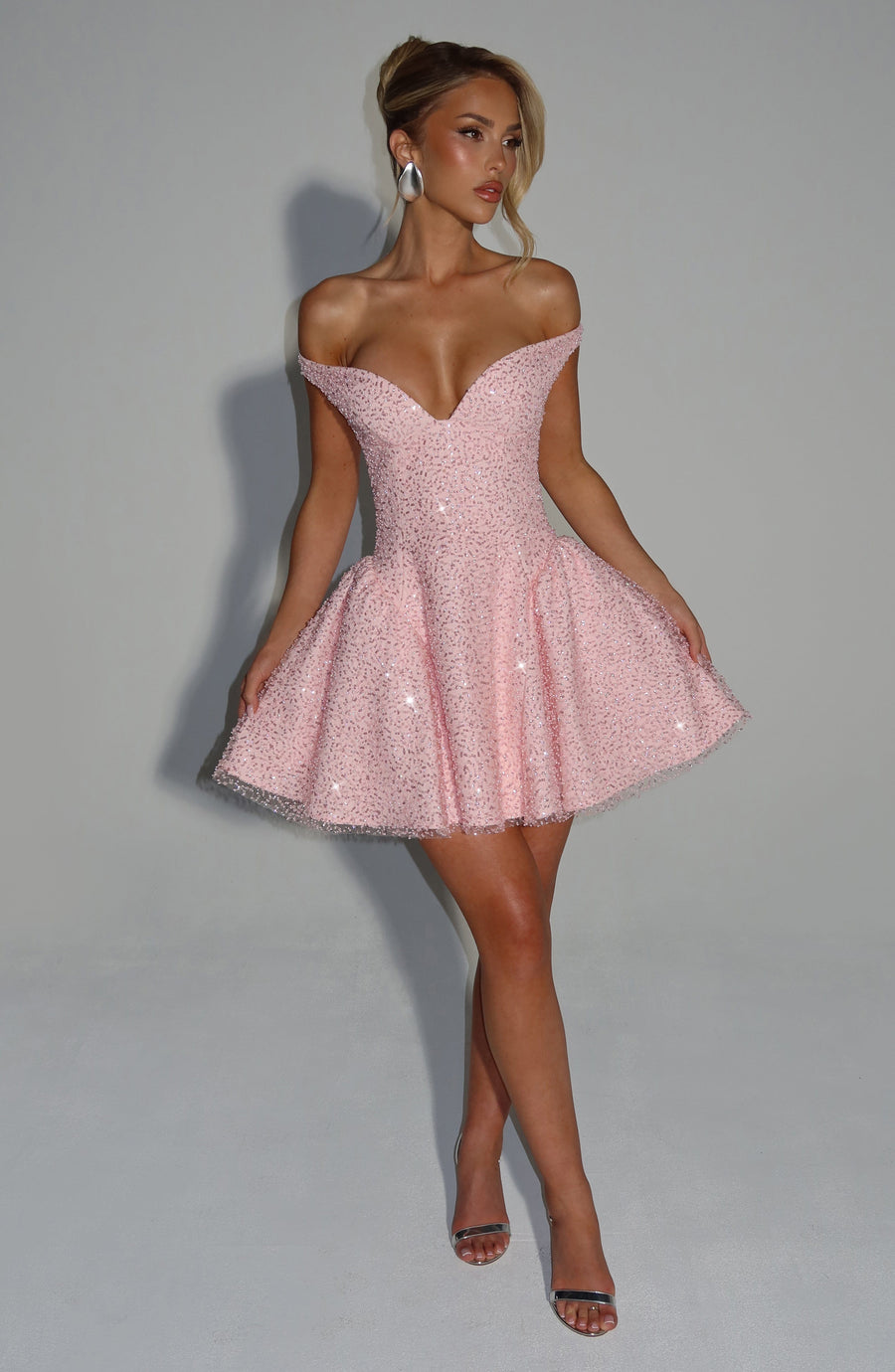 Heather Mini Dress – Blush