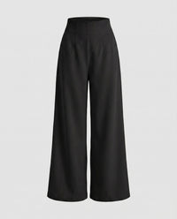 Sarai Linen Trousers in Black