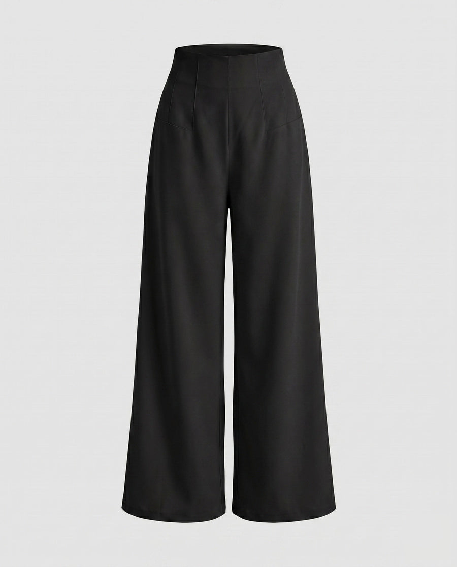 Sarai Linen Trousers in Black