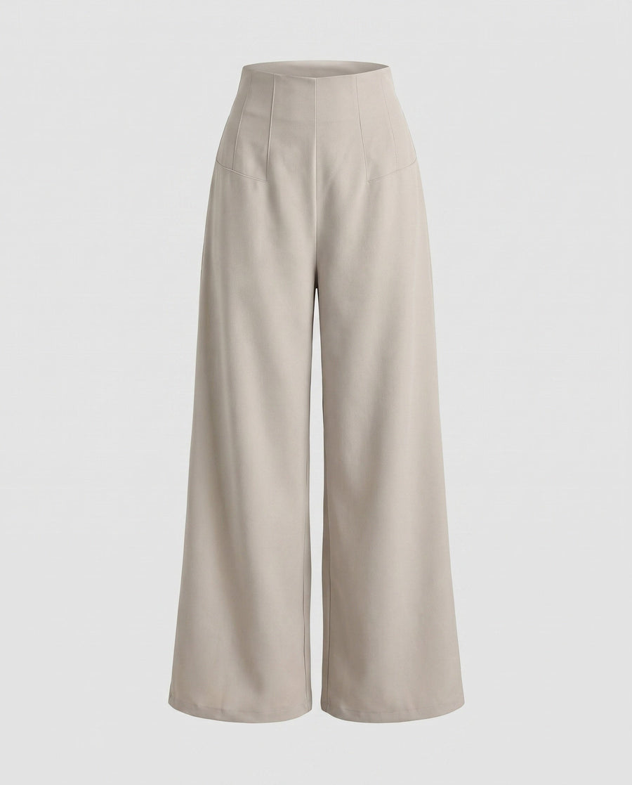 Sarai Linen Trousers in Khaki