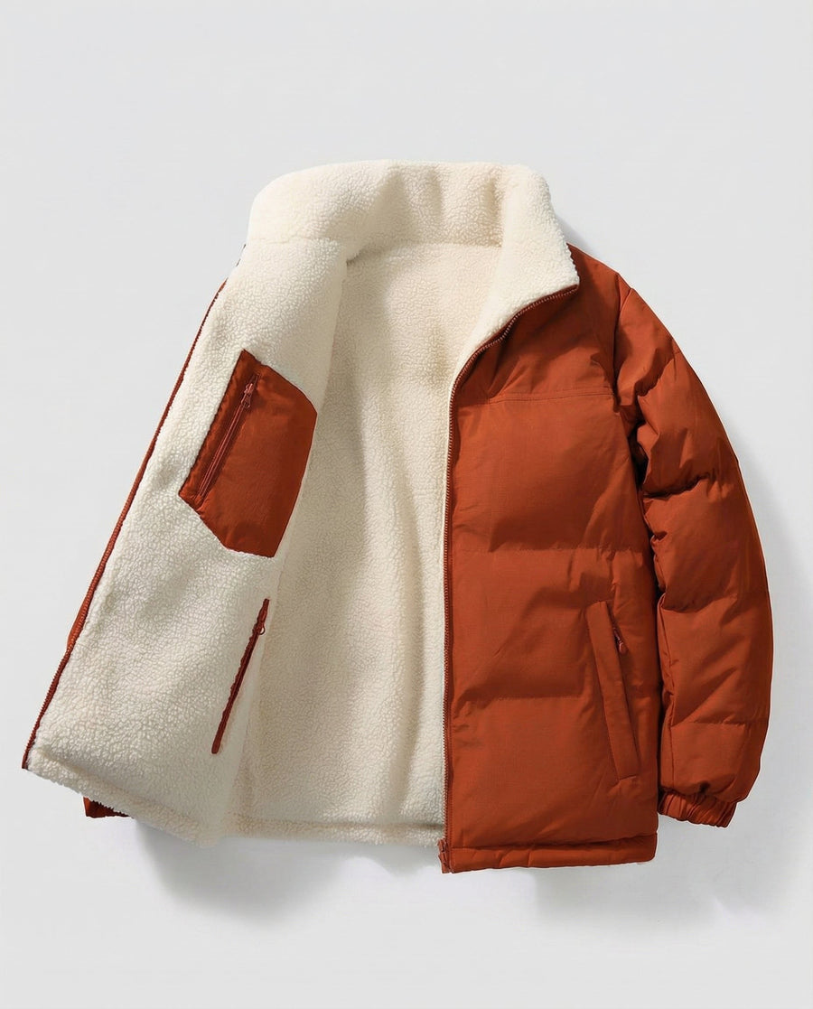 Sarai Quilted Jacket in Orange