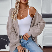 Saskia Relaxed Knit Cardigan with V-Neck