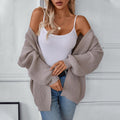 Saskia Relaxed Knit Cardigan with V-Neck