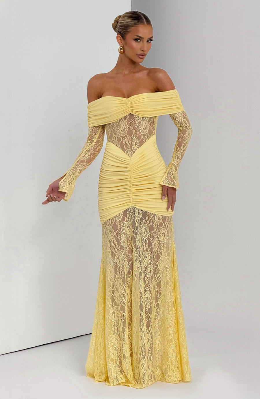 Portia Maxi Dress – Lemon