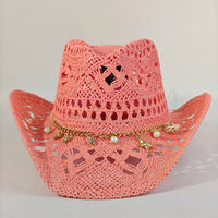 Savannah Charm Cowboy Hat in Coral