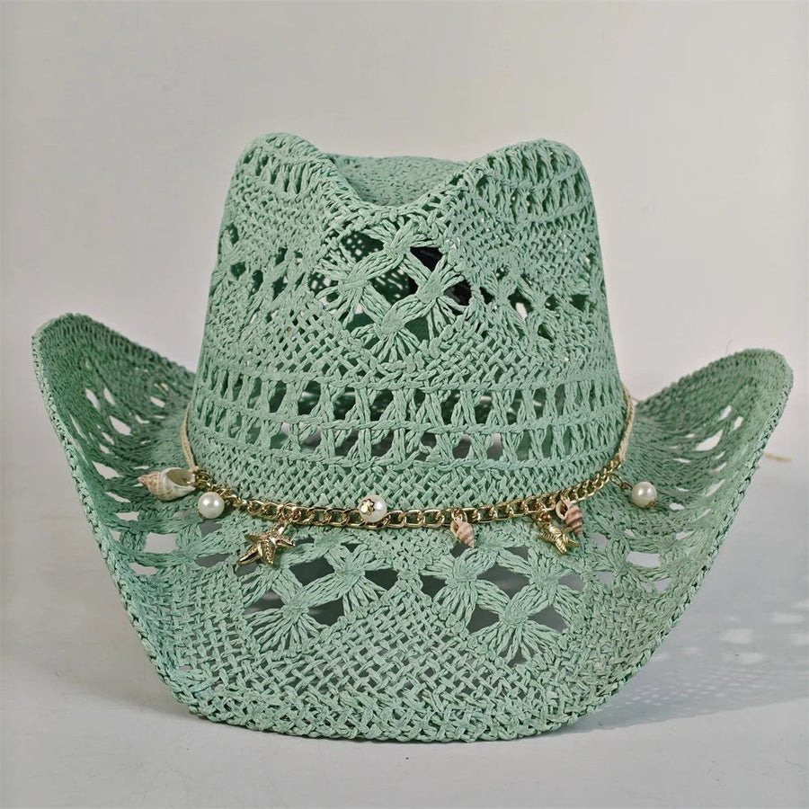 Savannah Charm Cowboy Hat in Sea Foam