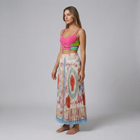 Savannah Pleated Two-Piece Set in Fuchsia