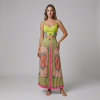 Savannah Pleated Two-Piece Set in Honey