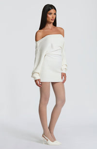 Sabrina Mini Dress – Ivory