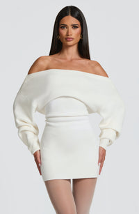 Sabrina Mini Dress – Ivory
