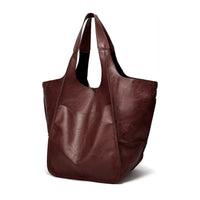 Scarlett | Women's Oversized Faux Leather Magnetic Closure Tote Bag